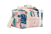 Blush Palm 15 Can Deluxe Cooler Bag, Insulated Lining, Removable Shoulder Strap, Storage Pocket